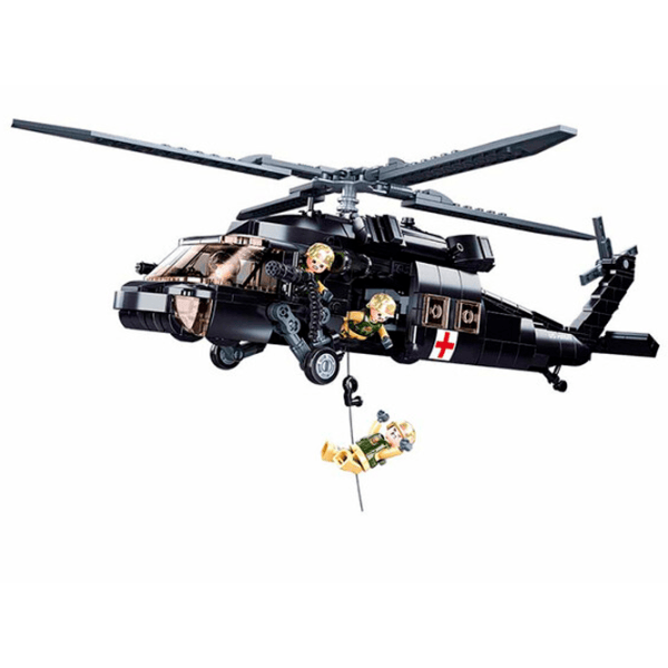 Constructor Sluban US Army medical helicopter Armată/ Black photo 3