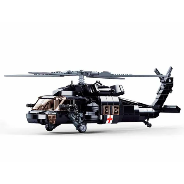 Constructor Sluban US Army medical helicopter Armată/ Black photo 5