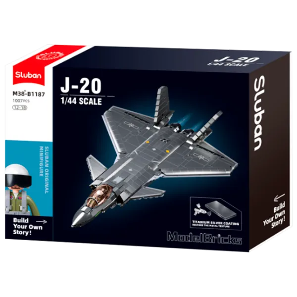 Constructor Sluban Stealth J20SS Avion/ Gray photo 1
