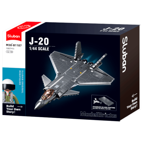 Constructor Sluban Stealth J20SS Avion/ Gray photo 1