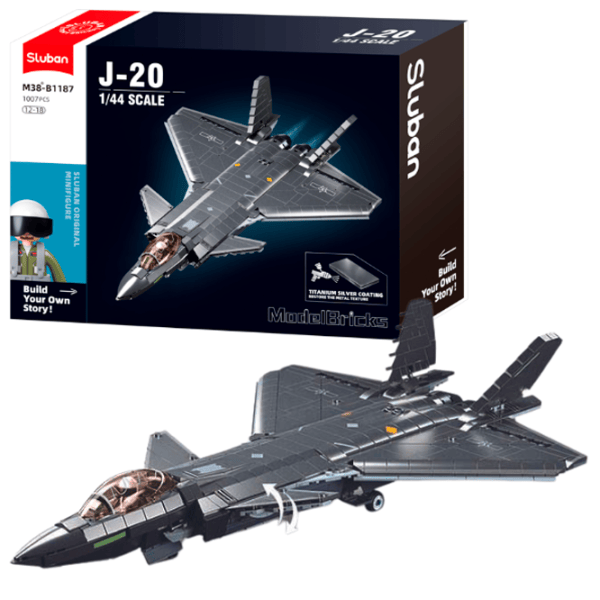 Constructor Sluban Stealth J20SS Avion/ Gray photo 2