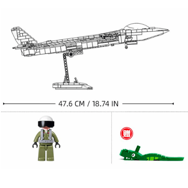 Constructor Sluban Stealth J20SS Avion/ Gray photo 4