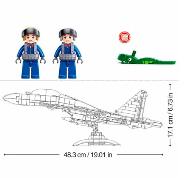 Constructor Sluban Portavion J16 Avion/ Gray photo 6