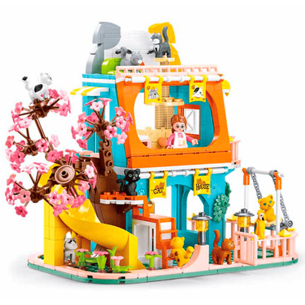 Constructor Sluban Cat House Clasic/ Orange photo 3