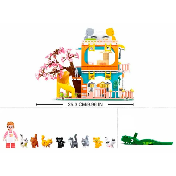 Constructor Sluban Cat House Clasic/ Orange photo 4