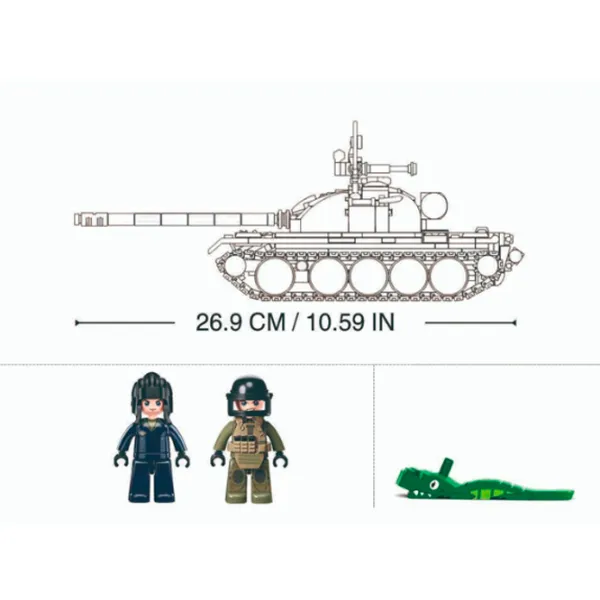 Constructor Sluban T-54S Armată/ Khaki photo 6