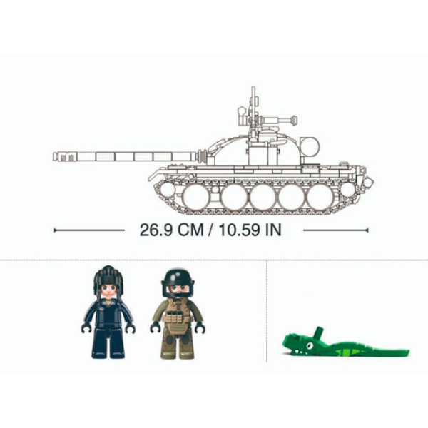 Constructor Sluban T-54S Armată/ Khaki photo 6
