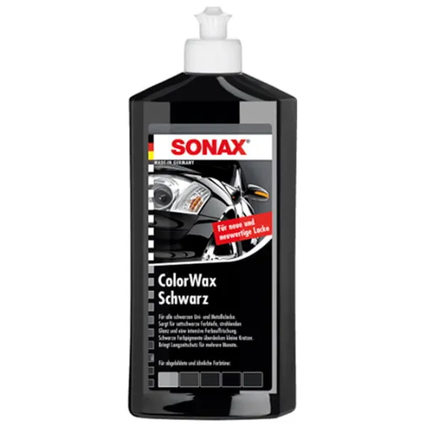 Воск Sonax ColorWax Schwarz Пластик / Для полировки photo 1