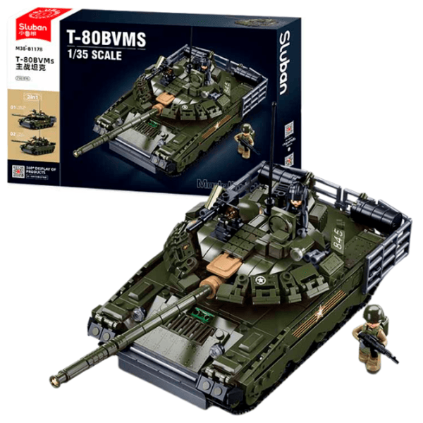 Constructor Sluban T-80BVMS Armată/ Khaki photo 2