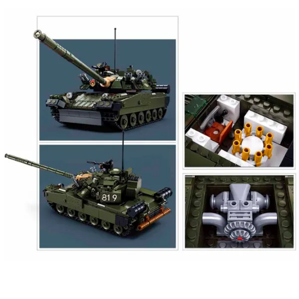 Constructor Sluban T-80BVMS Armată/ Khaki photo 5