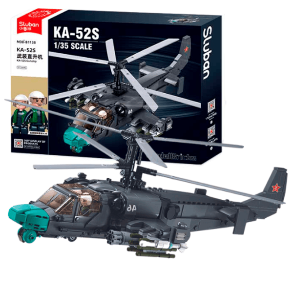 Constructor Sluban KA-52S Elicopter/ Gray photo 2