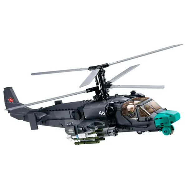 Constructor Sluban KA-52S Elicopter/ Gray photo 4