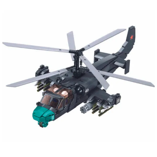 Constructor Sluban KA-52S Elicopter/ Gray photo 5