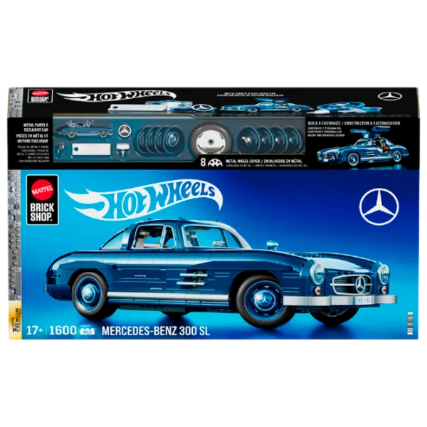 Constructor Hot Wheels Mercedes-Benz 300 SL Mașină/ Blue photo 1