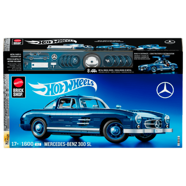 Constructor Hot Wheels Mercedes-Benz 300 SL Mașină/ Blue photo 1