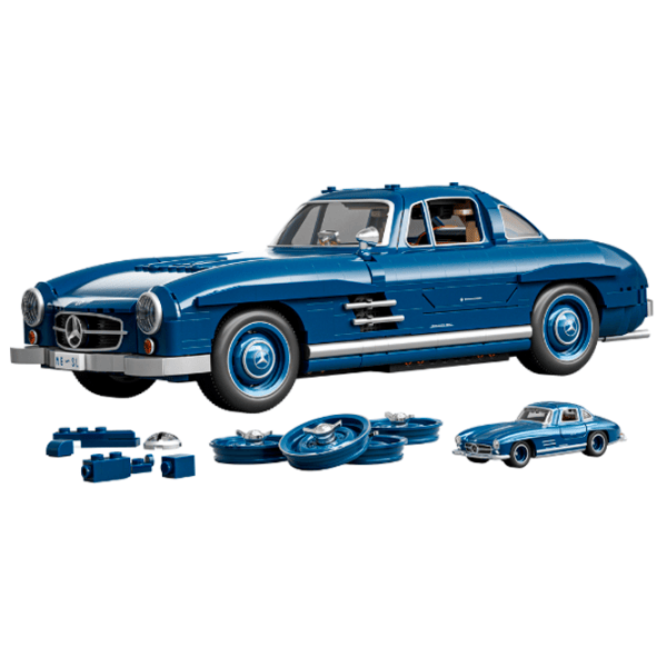 Constructor Hot Wheels Mercedes-Benz 300 SL Mașină/ Blue photo 2