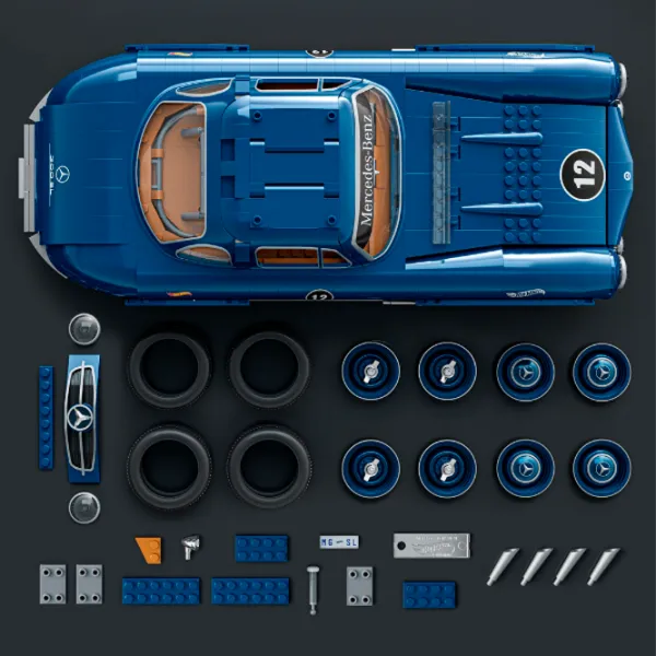 Constructor Hot Wheels Mercedes-Benz 300 SL Mașină/ Blue photo 4