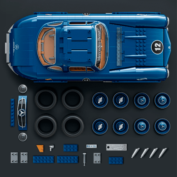 Constructor Hot Wheels Mercedes-Benz 300 SL Mașină/ Blue photo 4