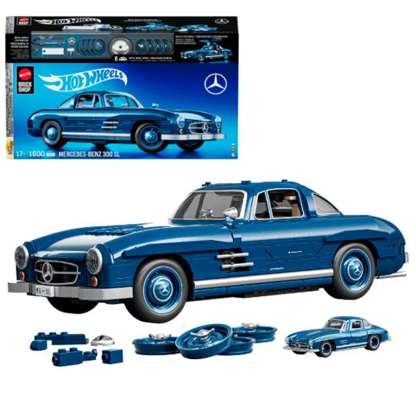 Constructor Hot Wheels Mercedes-Benz 300 SL Mașină/ Blue photo 6