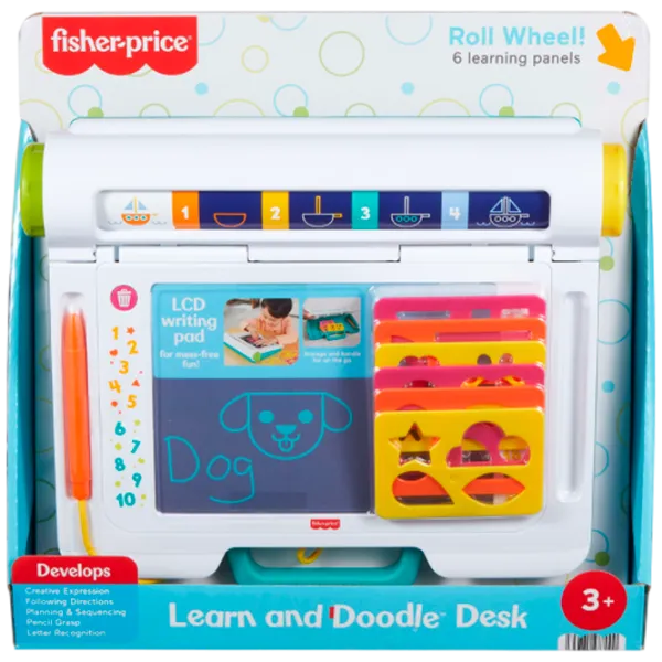 Доска для рисования Fisher Price Learn and Doodle Writing Pad JDL70 3+ / Разноцветный Белый photo 1