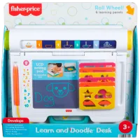 Tablă de desen Fisher Price Learn and Doodle Writing Pad JDL70 3+ / Multicolor White