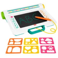 Tablă de desen Fisher Price Learn and Doodle Writing Pad JDL70 3+ / Multicolor White photo 3