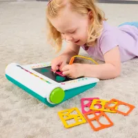 Tablă de desen Fisher Price Learn and Doodle Writing Pad JDL70 3+ / Multicolor White photo 6