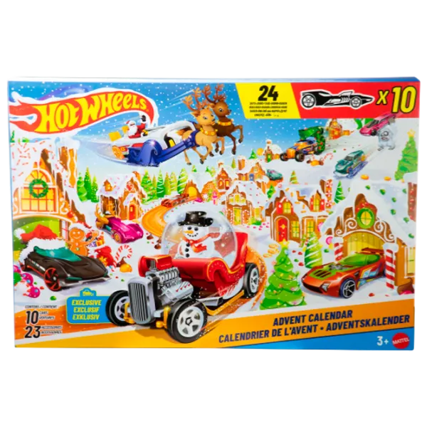 Интерактивная игрушка Hot Wheels Advent Calendar 2025 JCB47 3+ / Разноцветный Красный photo 1