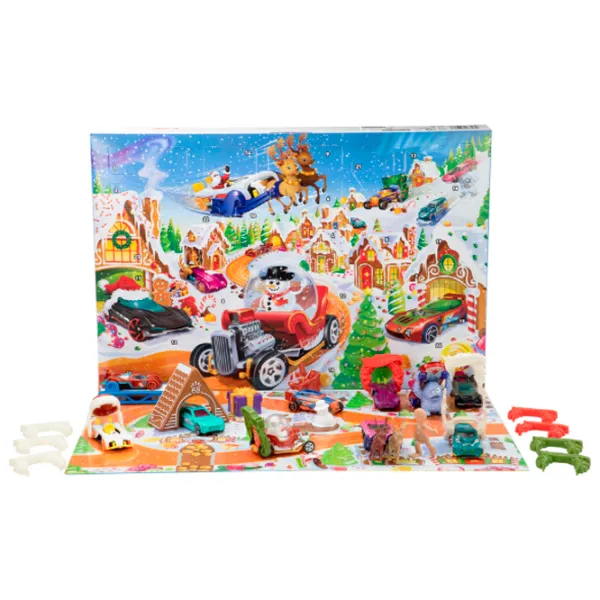 Интерактивная игрушка Hot Wheels Advent Calendar 2025 JCB47 3+ / Разноцветный Красный photo 2