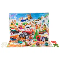 Jucărie interactivă Hot Wheels Advent Calendar 2025 JCB47 3+ / Multicolor Red photo 2