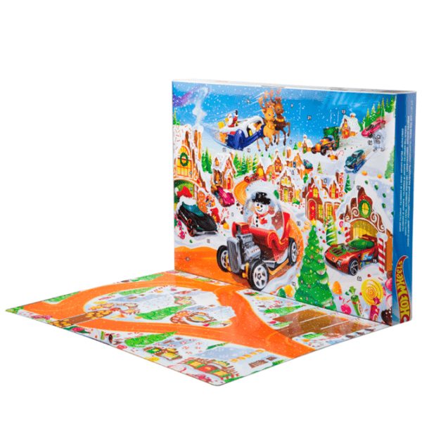 Интерактивная игрушка Hot Wheels Advent Calendar 2025 JCB47 3+ / Разноцветный Красный photo 3