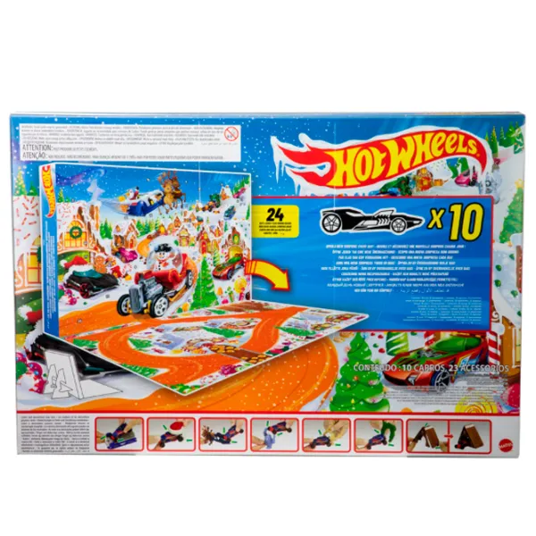 Интерактивная игрушка Hot Wheels Advent Calendar 2025 JCB47 3+ / Разноцветный Красный photo 5