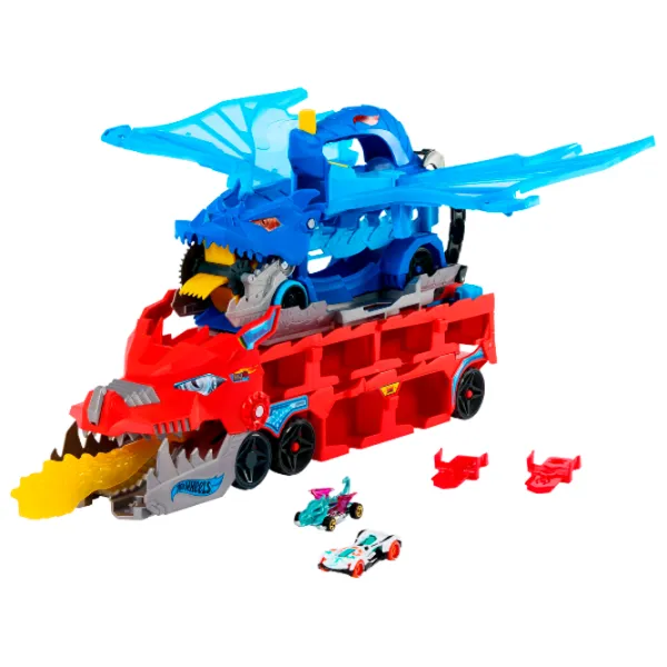 Set jucării Hot Wheels City Two-dragon conveyor JBM72 4+ / Multicolor Red photo 2