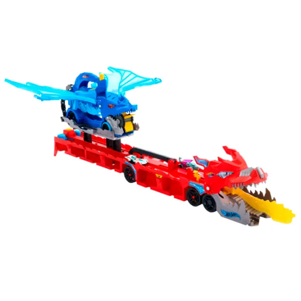 Set jucării Hot Wheels City Two-dragon conveyor JBM72 4+ / Multicolor Red photo 5