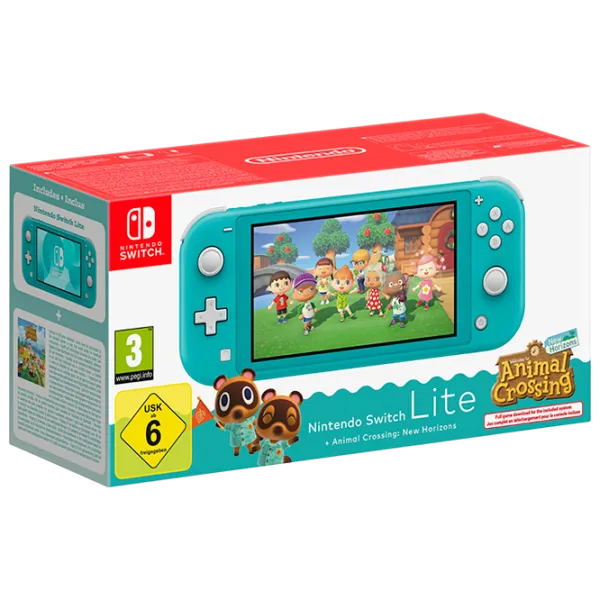 Nintendo Lite Blue + Animal Crossing: New Horizons  / Аквамариновый photo 1