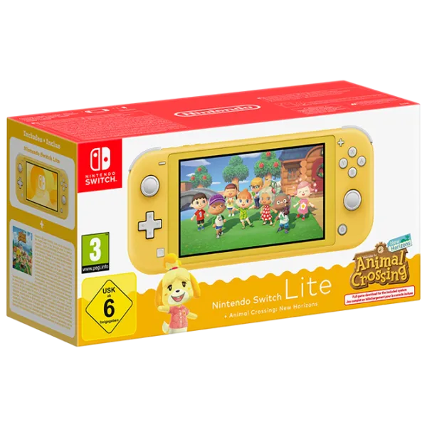 Nintendo Lite Blue + Animal Crossing: New Horizons  / Желтый photo 1