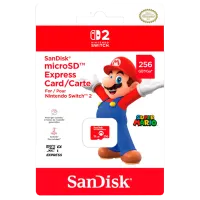 Карта памяти SanDisk microSD Express Card Nintendo Switch 2 / Красный