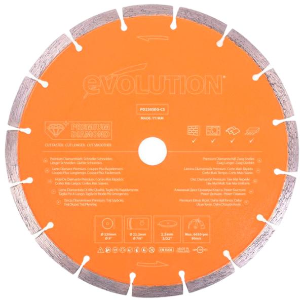 Алмазный отрезной диск Evolution PD300SEG-CS  photo 1