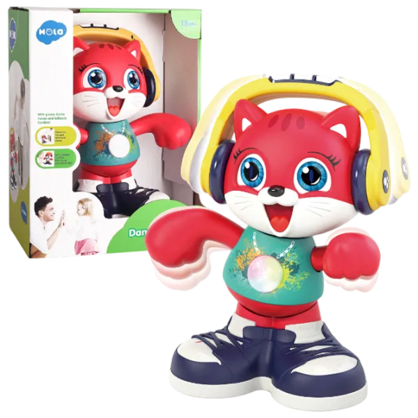 Музыкальная игрушка Hola Toys The Dancing Cat A721  1+ / Красный photo 2
