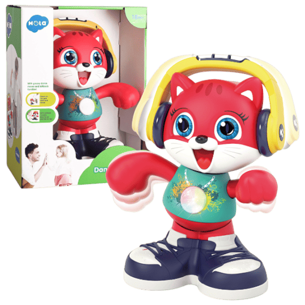 Музыкальная игрушка Hola Toys The Dancing Cat A721  1+ / Красный photo 2