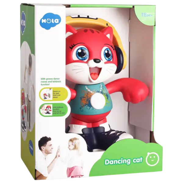 Музыкальная игрушка Hola Toys The Dancing Cat A721  1+ / Красный photo 3