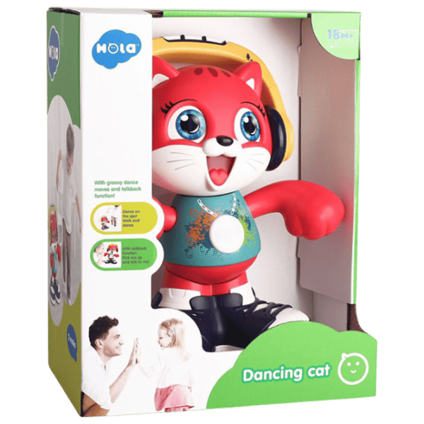 Музыкальная игрушка Hola Toys The Dancing Cat A721  1+ / Красный photo 3
