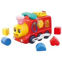 Интерактивная игрушка Hola Toys 3-in-1 Locomotive HE9981 1+ / Красный