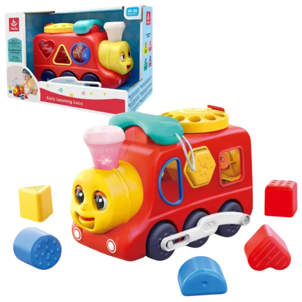 Интерактивная игрушка Hola Toys 3-in-1 Locomotive HE9981 1+ / Красный photo 2