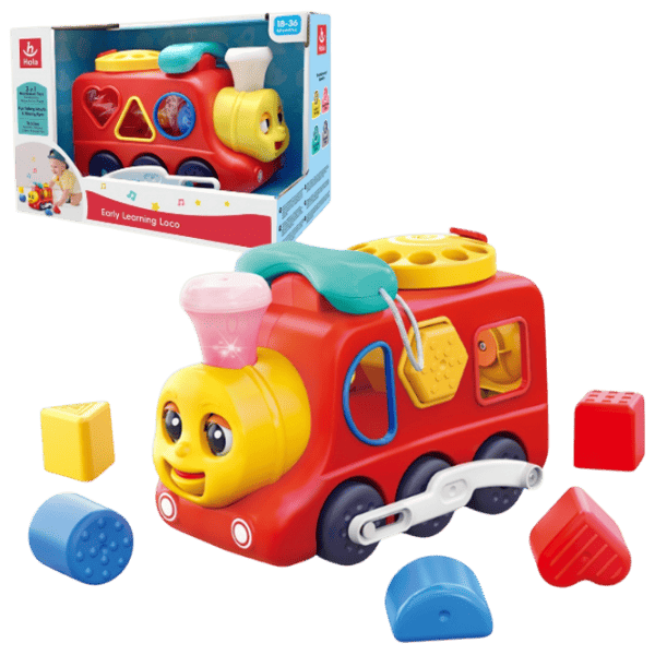 Интерактивная игрушка Hola Toys 3-in-1 Locomotive HE9981 1+ / Красный photo 2