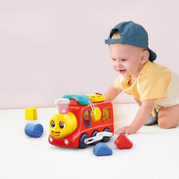 Интерактивная игрушка Hola Toys 3-in-1 Locomotive HE9981 1+ / Красный photo 5