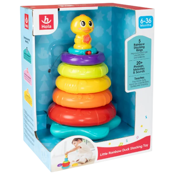 Развивающий набор Hola Toys Duckling – rainbow 2101 0+ / Разноцветный photo 5