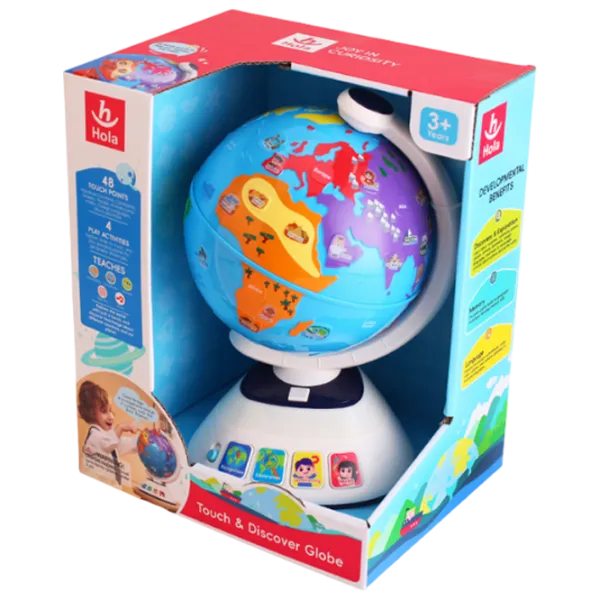 Развивающий набор Hola Toys Touch and discover the world HE8985 3+ / Синий photo 2