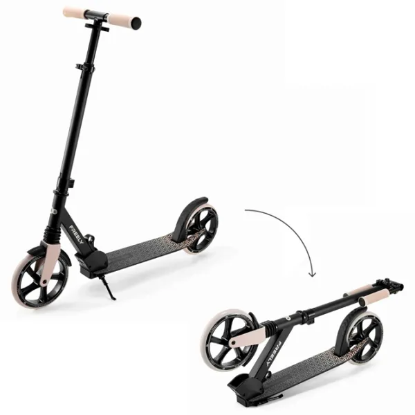 Trotinetă pentru copii cu două roți KinderKraft FREELY (KRFREE00BEG0000) 100 kg/ Beige photo 2
