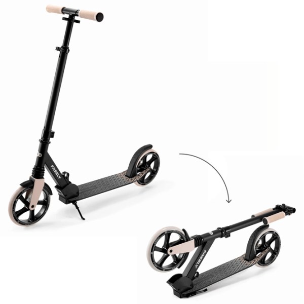 Trotinetă pentru copii cu două roți KinderKraft FREELY (KRFREE00BEG0000) 100 kg/ Beige photo 2